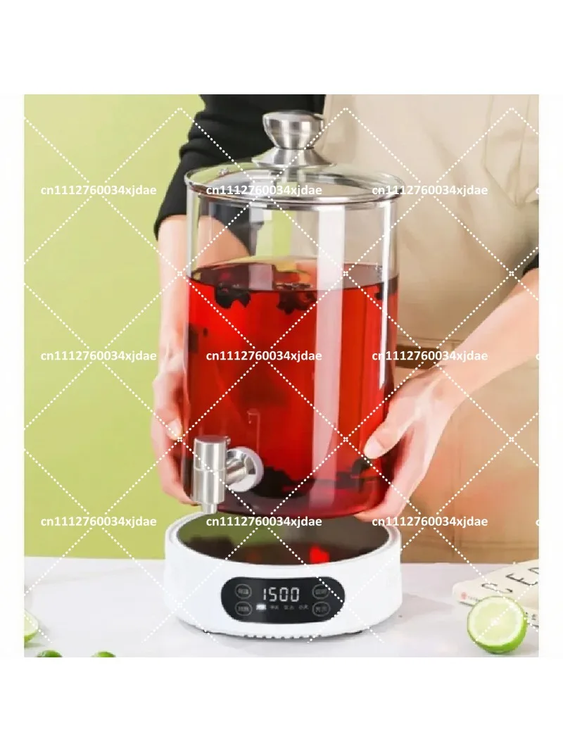 Commercial Electric Insulated Beverage Dispenser Stainless Steel Tap Hot Tea Soymilk Warmer Urn for Hotel