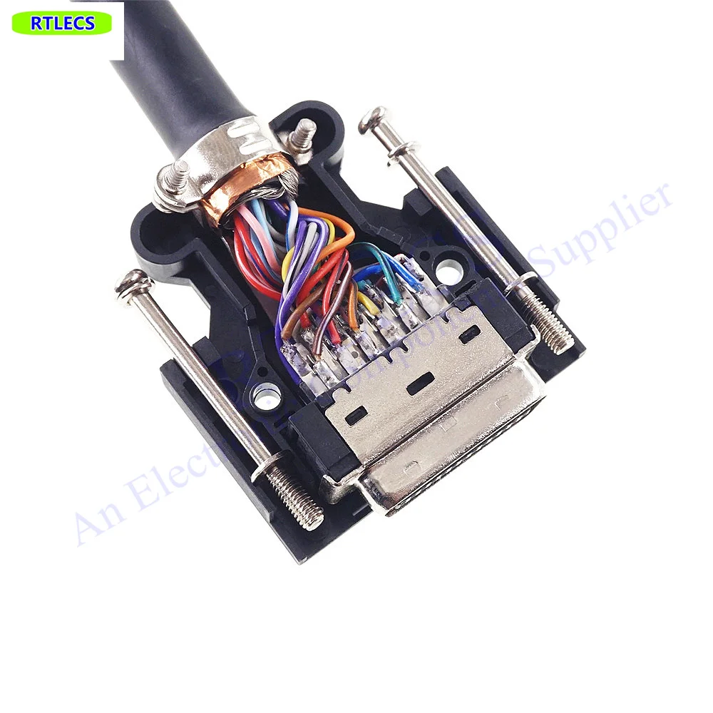1 Stück SCSI-Anschlusskabel MDR 14 20 26 36 50 Positionen Stecker auf Stecker-Stecker-Adapter 0,75 1 1,5 2 3 5 Meter Verlängerung gelötet – Detail 2
