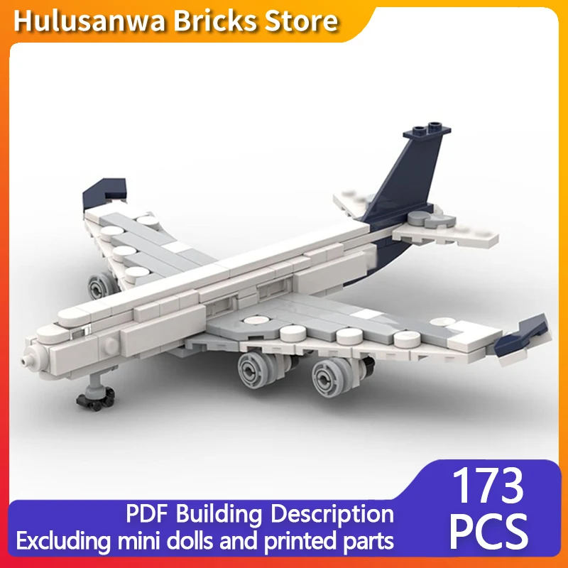 

Модель гражданского авиалайнера A380 MOC, строительные кирпичи, военное оборудование, модульная технология, подарки, праздник, сборка, детские игрушки, костюм