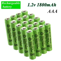 AAA Rechargeable Battery NIMH 1.2V 100% AAA 1800 MAH 1.2V Rechargeable 2A Battery