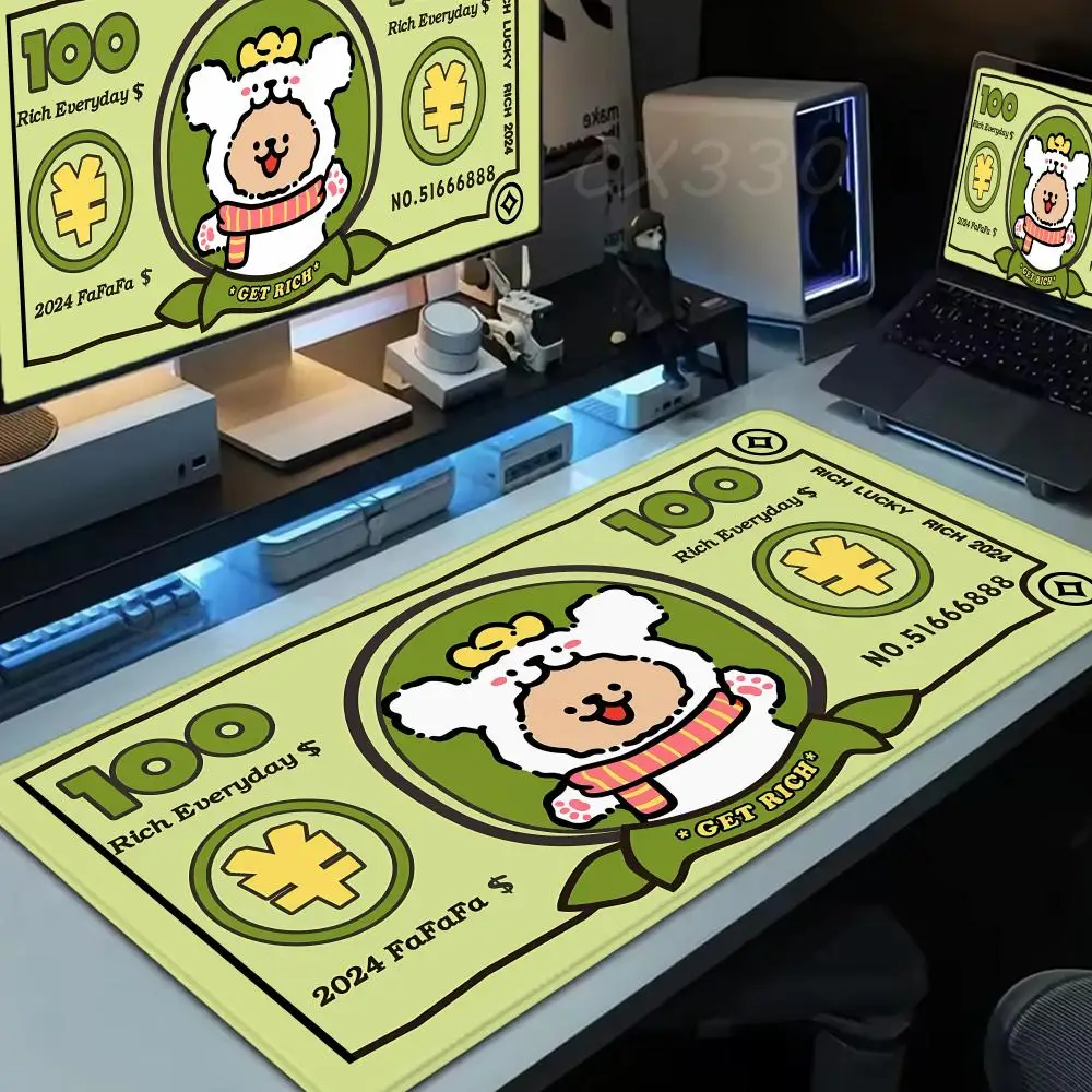 

Корейский мальтийский щенок, милая собака, животное, спа, коврик для мыши, большой компьютерный офис, 1000x500 мм, XXL, нескользящий резиновый коврик для ПК, геймера, настольный коврик