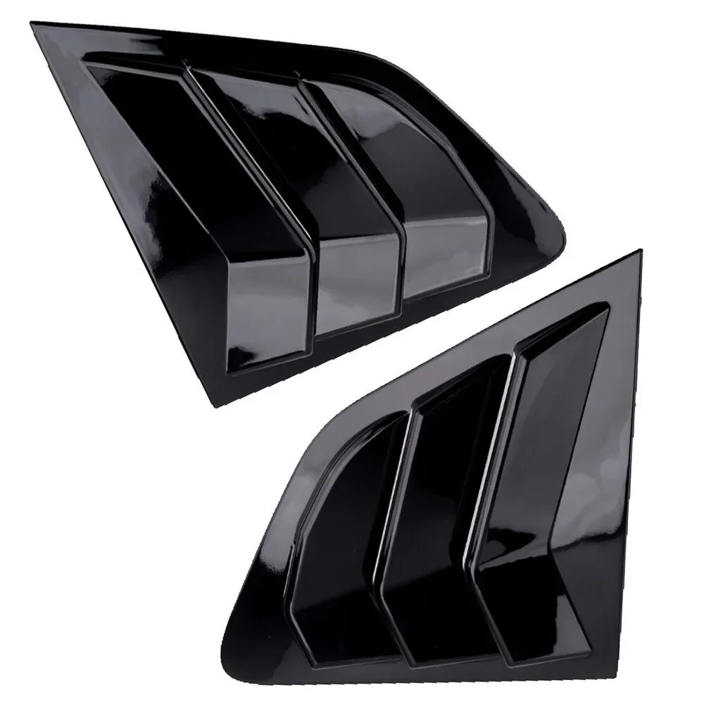 For Nissan Rogue Sport 2017-2021 Qashqai J11 2014-2021 Car Rear Louver Window Side Shutter Cover Trim Sticker Vent Scoop Carbon