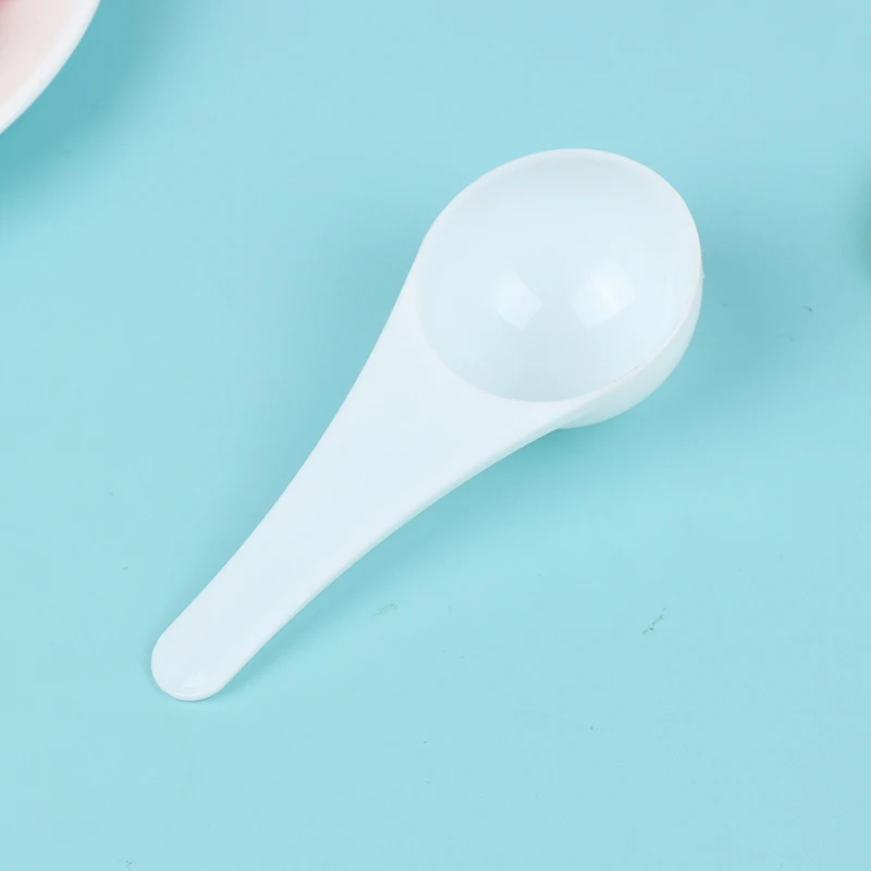 10 Uds 1g 3g 5g 10g cocina cuchara medidora de plástico blanca cucharas medidoras cucharas de leche en polvo 2ml/6ml/10ml/20ml/30ml