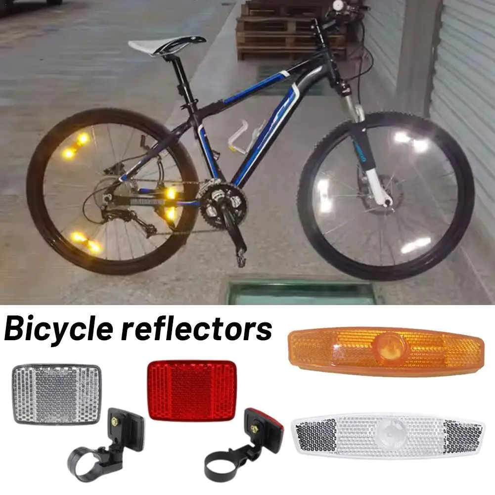 Bicycle Reflectors Waterproof  Bike Front Rear Spoke Reflectors Replacement Bicycle Night Safety Cycling Accessories