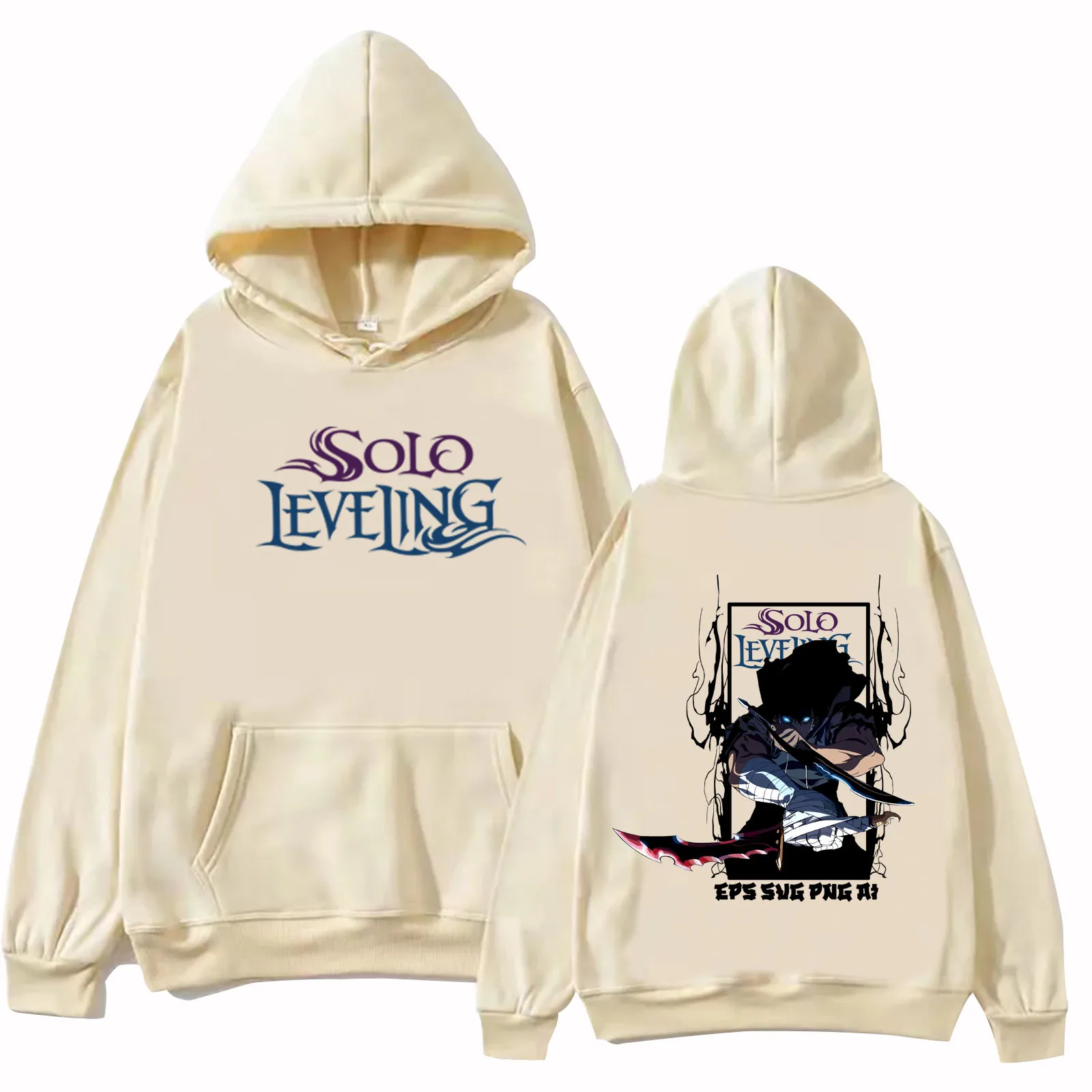 Solo Leveling Statue God Hoodie Long Sleeve Streetwear Women Men Bluza z kapturem Fashion Clothes