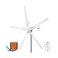SucceBuy Wind Turbine Generator 400W 3 Blades w/ Charge Controller Windmill RV Yacht Farm Small Wind Generator Home Use Portable