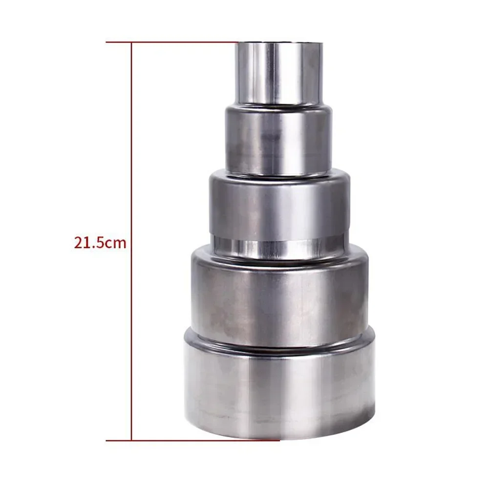 Stainless Steel Flue Exhaust Pipe Reducing Joint Chimney Adaptor Stove Pipe Household Ventilation Accessories