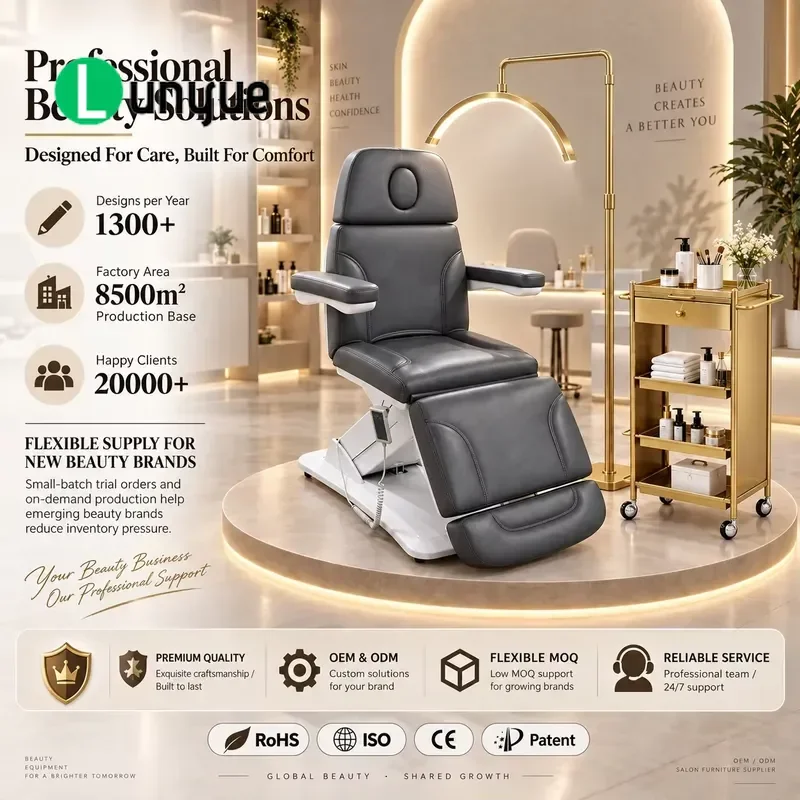 Electric Beauty Bed Adjustable Spa Table for Manicure Pedicure Tattoo CE Certified Professional Facial Massage