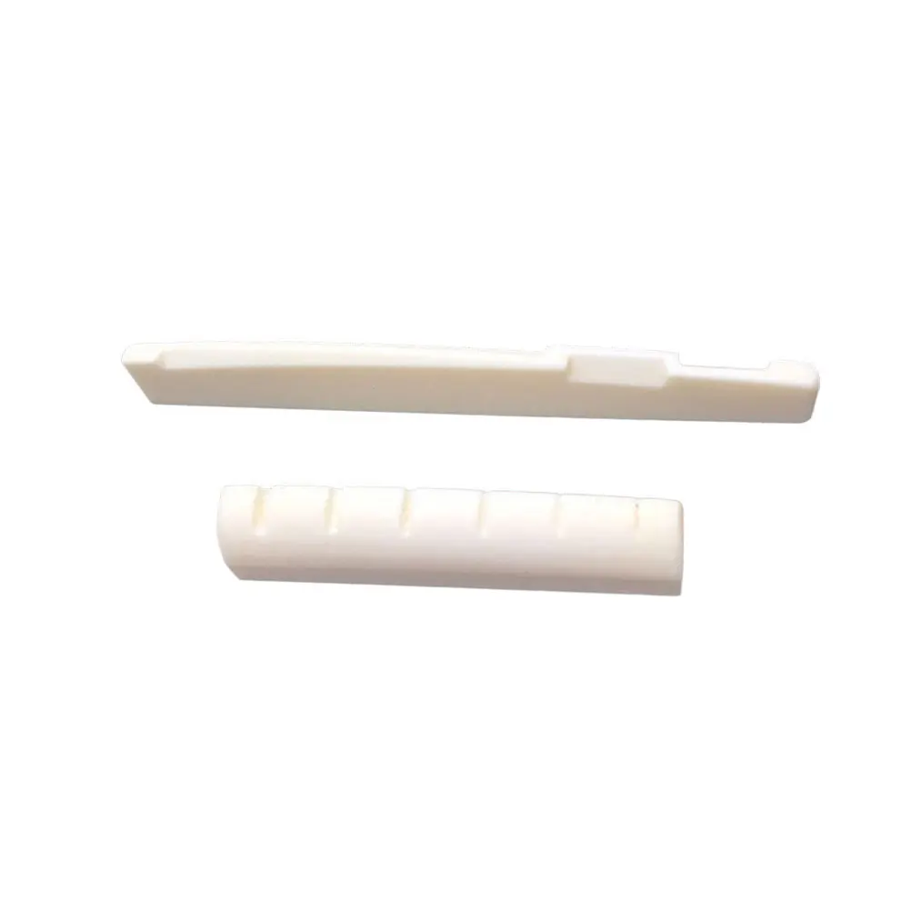 

2Pcs Beef for Acoustic Guitar Bridge Bridge Saddle Nut Saddle White Replacement Nuts Durable Replacement Accessories