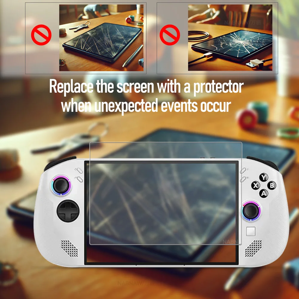 2 Pieces Screen Protector for Lenovo Legion Go S Hardness Tempered Glass Film Guard Scratch Proof Full HD Game Console GoS