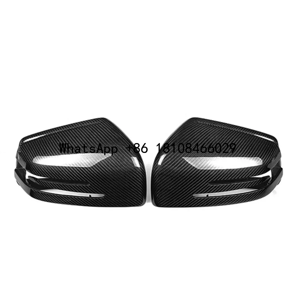 Carbon Fiber Mirror Covers Side Door Rear View Mirror For G Class W463 G500 G550 G63 G65 2010+