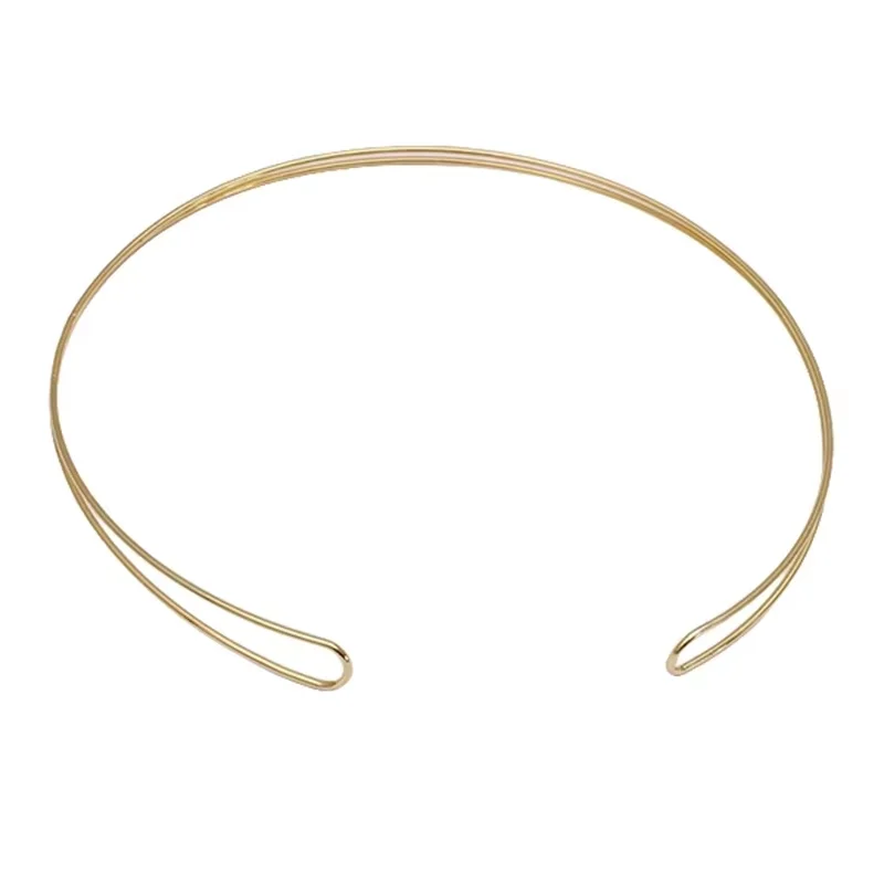 

BoYuTe (10 Pieces/Lot) 380*1.5MM Metal Iron Double Line Accessories Handmade Diy Hair Crown Jewelry Making Materials