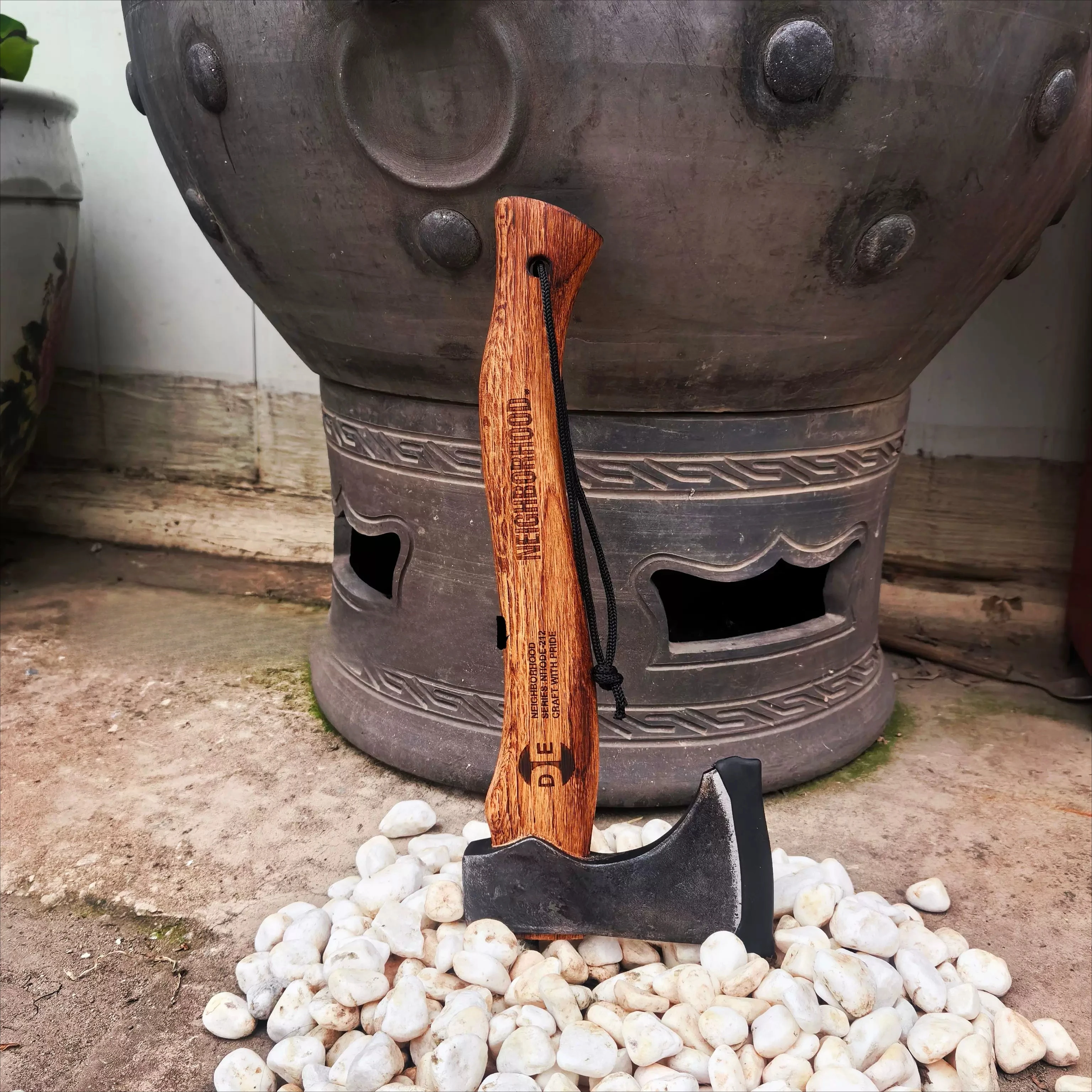 Handcrafted All Steel Forging Axe Portable Mountain Axe for Outdoor Camping, Household Chopping Wood Tool