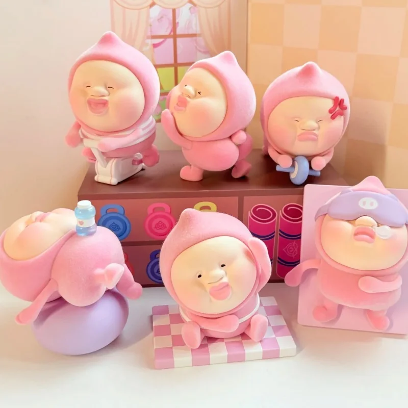 Kobitos Sports Talent Series Blind Box Cute Anime Doll Mystery Box Flocking Toy Desktop Decor Surprise Bag Collect Gift Toys