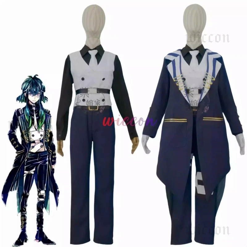 لعبة الشيطان بتلر باستيان كيلي أزياء تنكرية باستيان زي موحد شعر مستعار سهرة للهالوين كرنفال لعب الأدوار للرجال