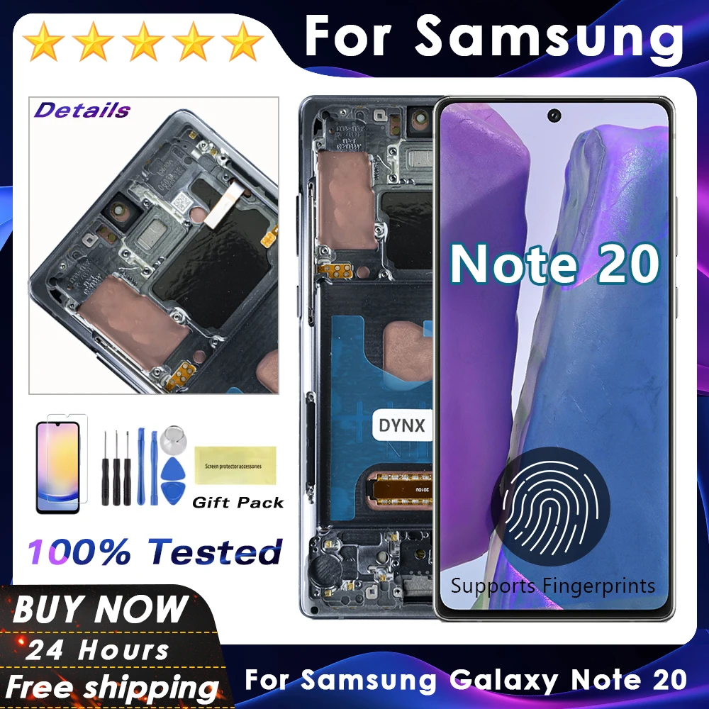 Экран для Samsung Galaxy Note 20 N980F N980F/DS ЖК-дисплей цифровой сенсорный экран для Samsung Galaxy Note 20, экран в сборе