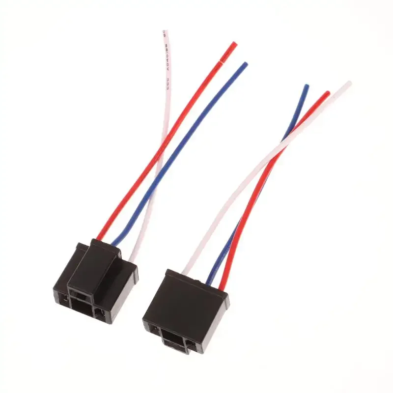 5 قطعة H4 لمبة المقبس اكسسوارات السيارات H4 3 دبوس سيارة العلوي استبدال إصلاح لمبة حامل موصل التوصيل سلك المقبس #3