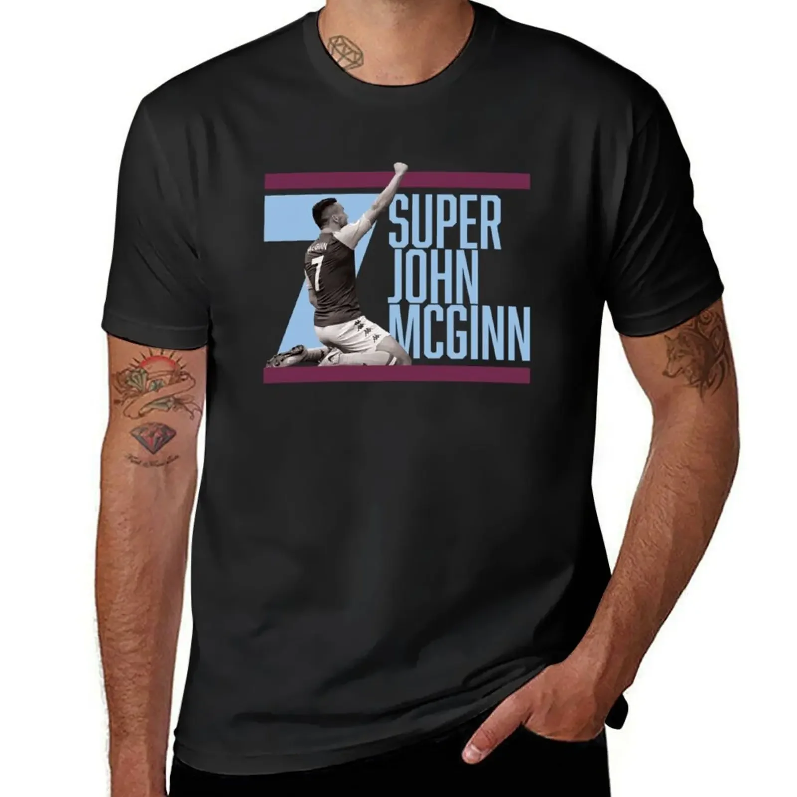 

John McGinn T-Shirt custom t shirt vintage graphic tee quick drying Men's clothing