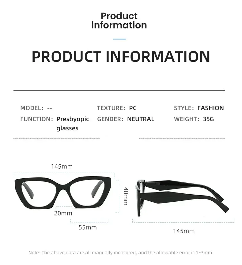 Smart Photochromic Sunglasses for Reading Glasses Vintage Progressive Multifocal Presbyopia Eyewear Finished Bifocal Eyeglasses