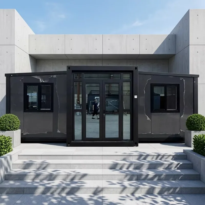 Anti Sinking Foldable Modular House Reinforced Corner Support Adjustable Base Stable Placement On Uneven Ground For Mountain