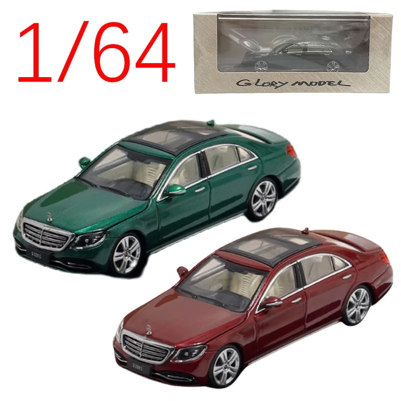 

BriScalemicro Diecast 1/64 Mercedes-Benz S320L W222 Mercedes GM Glory Model Alloy Model Cars Collectible Play Vehicles