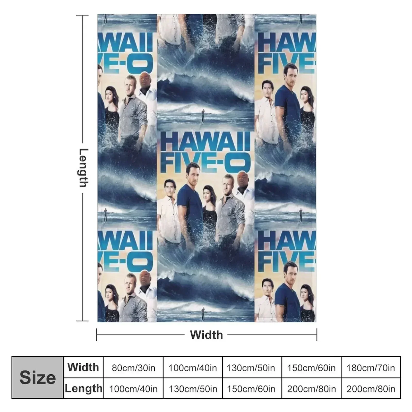 Hawaii five 0 Throw Blanket Thermals For Travel Custom Blankets For Sofas Flannel Fabric Thins warm for winter Blankets