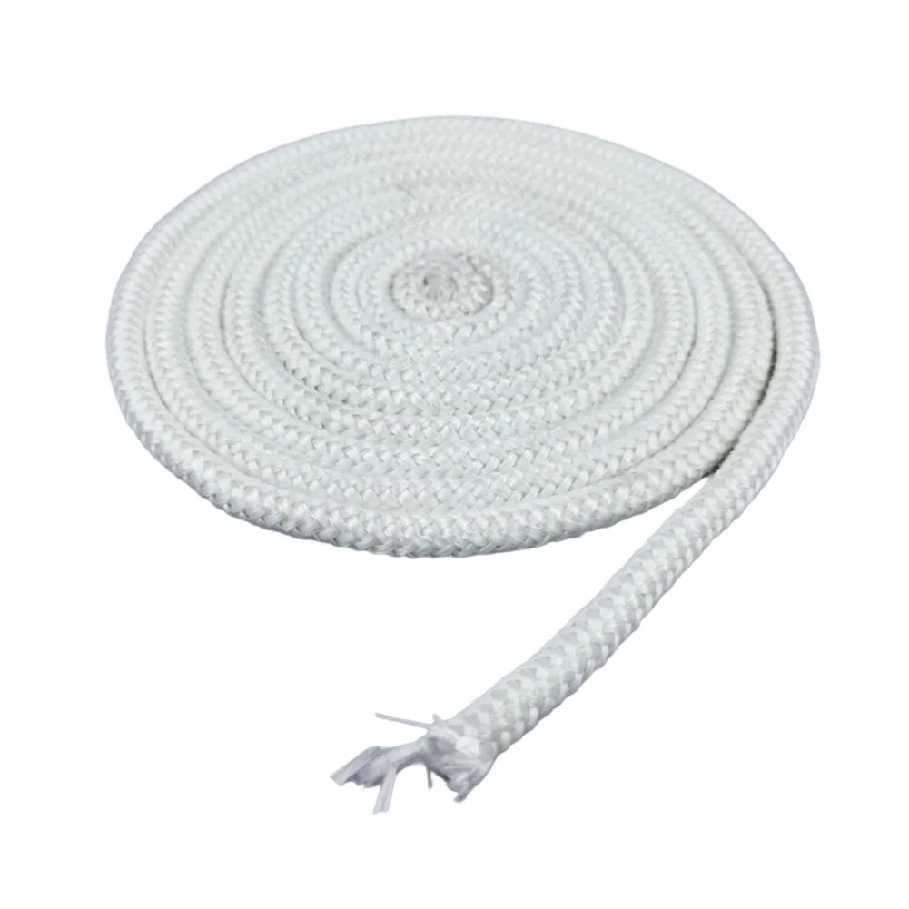 

For Industrial Ovens Fiberglass Cord Sealing Rope For Fireplaces Airtight Fit Easy DIY Installation Fiberglass Material