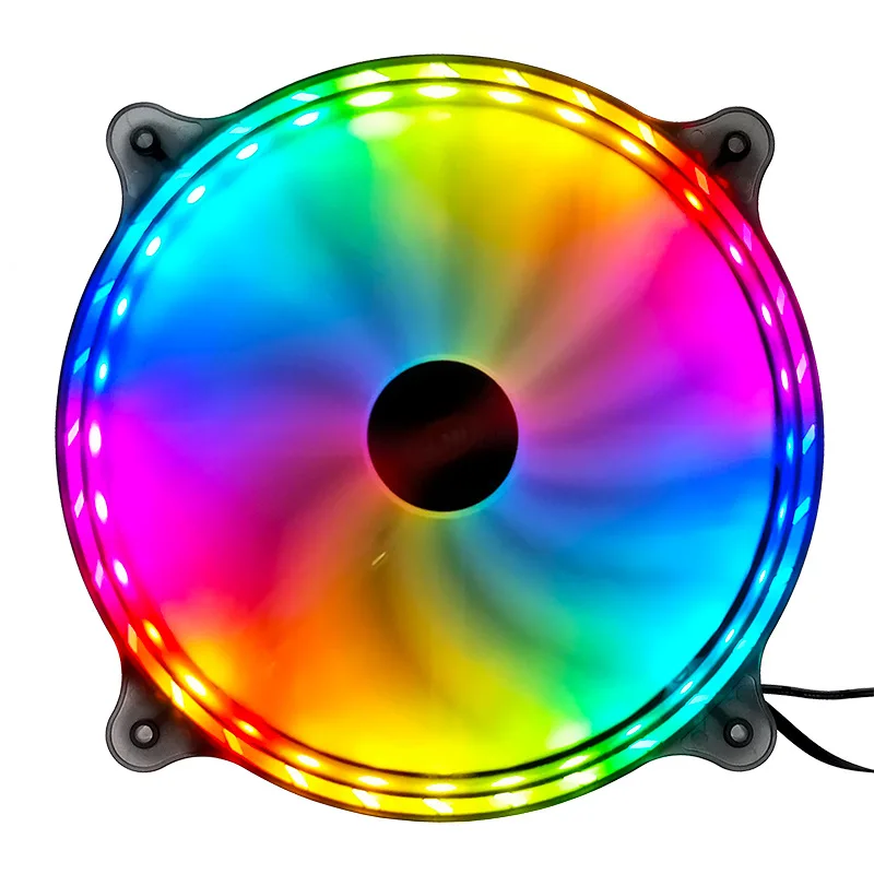 Ventola di raffreddamento indirizzabile RGB PWM da 200mm per custodie per PC/dispositivi di raffreddamento CPU/sistema di radiatori (20cm) ventole di dissipazione del calore e raffreddamento