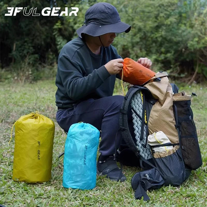 

3F UL GEAR Multifunction Storage Bag 15D Nylon Silicon Pouch Compression Sack Waterproof Ultra-light Camping Travel Dry Bag