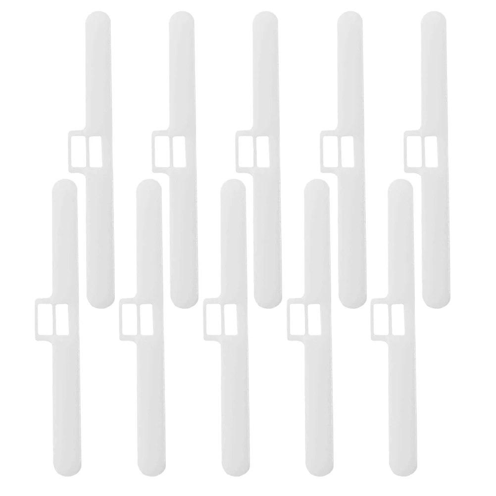 

10pcs Curtain Double Hole Hanging Plates Blinds Clips Vertical Tabs Accessories Smooth Sliding High Strength Durability Window