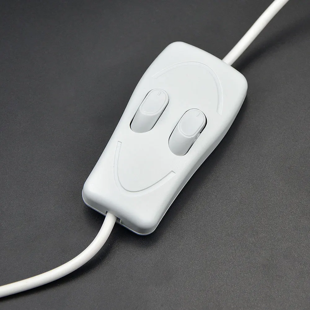 35CM USB 5V LED Bar Light Three Color Adjustable With Push Button Switch Aluminum+PC Lamp Night Lighting