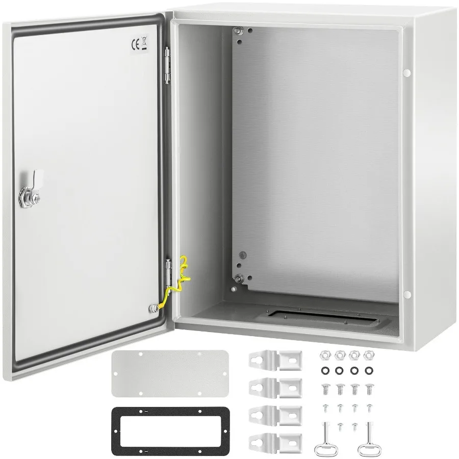 

NEMA Steel Enclosure 20 x 16 x 10'' NEMA 4X Steel Electrical Box IP66 Waterproof Dustproof Outdoor Indoor Electrical Junction