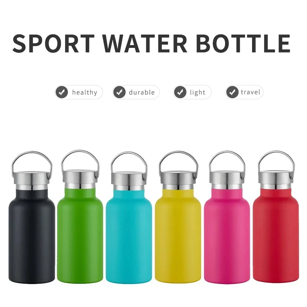 500ML 600ML Stainless Steel Thermos Bottle Sports Water Bottle Cold and Hot Vacuum Flask Portable Gym Kettle Car Travel Mug