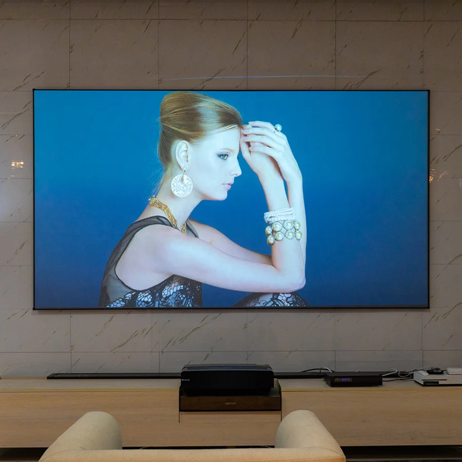 

150 Inch UST ALR Projector Screen Fixed Frame Screen for XIAOMI VAVA Formovie 4K Laser Projector Home Theatre System