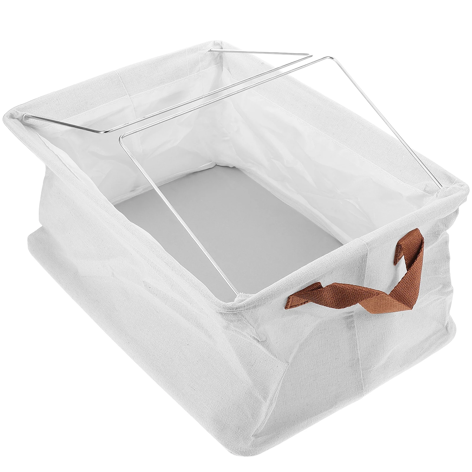 

Square Cotton Linen Bin Multi-Function Clothes Box Household Organizer Lightweight Portable Basket For Bedroom Bathroom Laundry