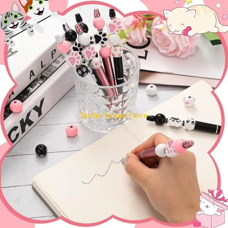 

W89C 82PCS Beadable Bargepoint Pen Set с деревянными крафтами, ручками теплопередачи DIY