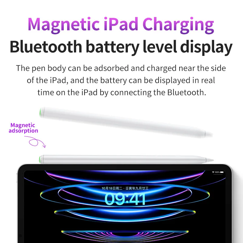 Magnetic Wireless Charging Touch Pen for Second Generation Ios Pencil Ipad Painting Stylus