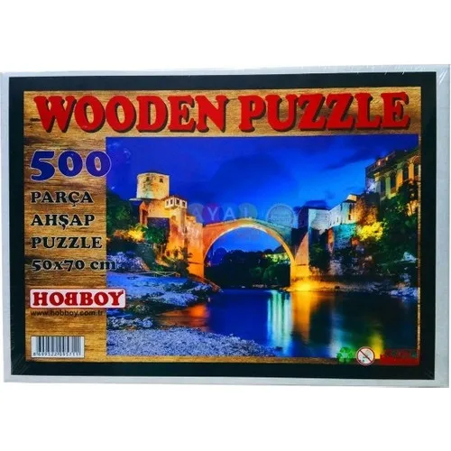 Hobboy 500 Wooden Puzzle with Monster Bridge