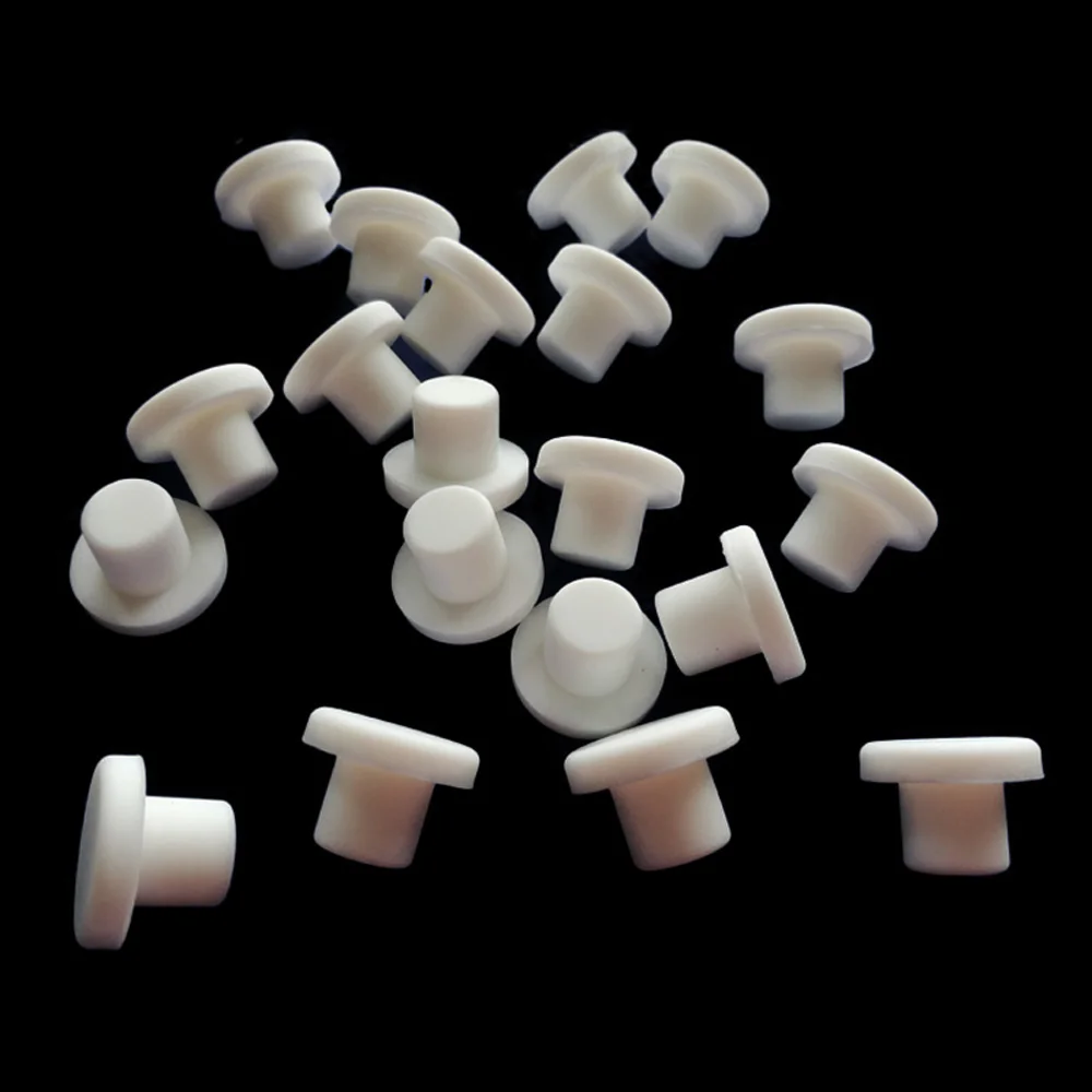 5/10/20 pcs white round silicone rubber cap liner seal cap 2.6mm-14mm