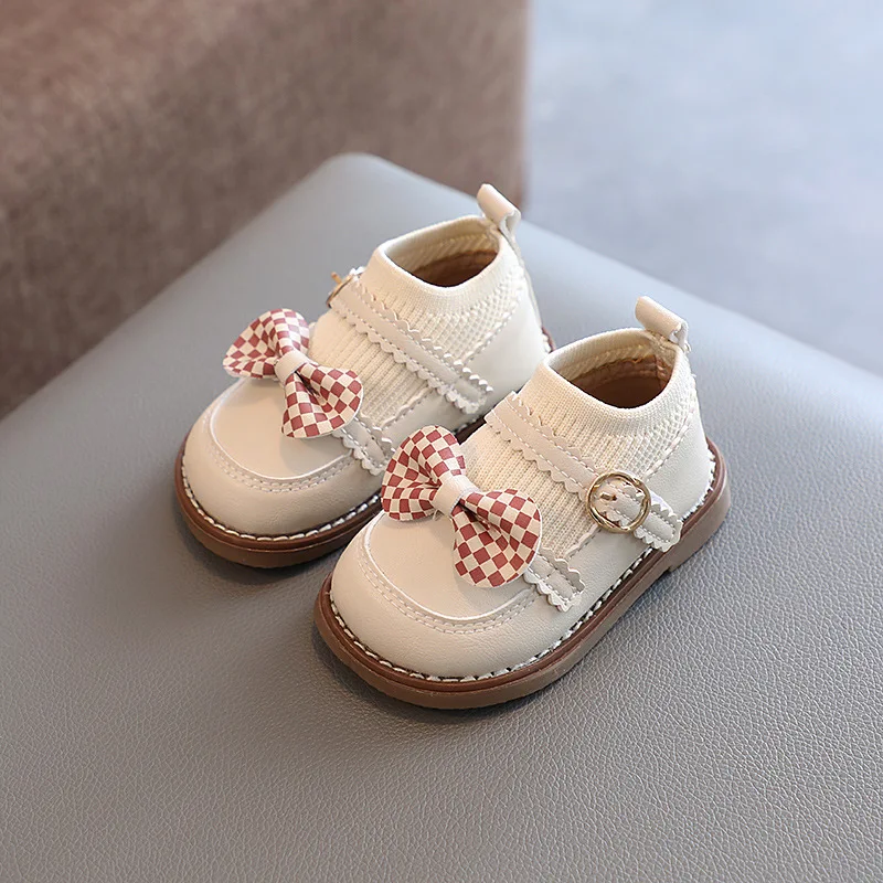 Baby Girl Shoes Spring Autumn Infant Outwear Shoes Newborn First Walkers 1-3 Years Toddler Oxfords Shoes For Baby Pink, Beige