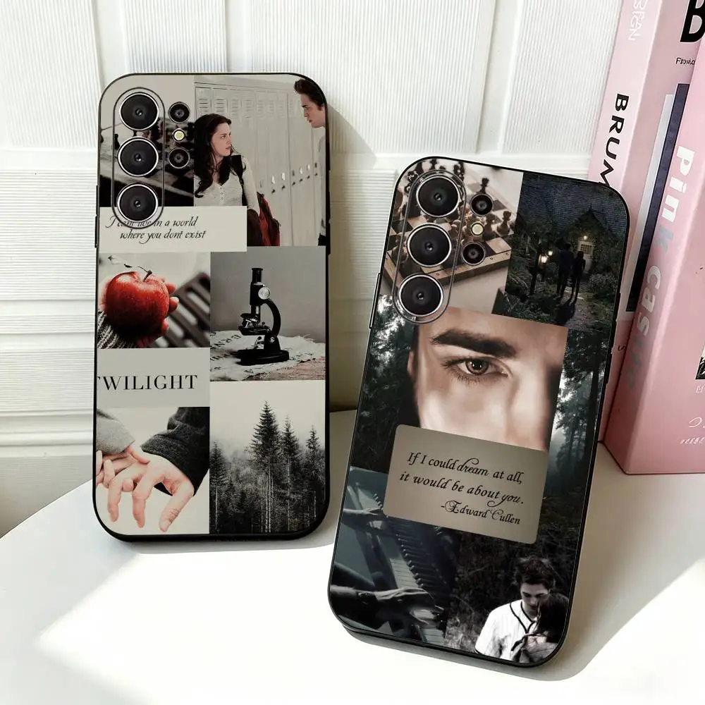 vampire movie T-Twilight Series Black Soft Silicone Phone Case for Samsung Ultra S26, S24, S21, S22, S23, S30, Plus, Lite