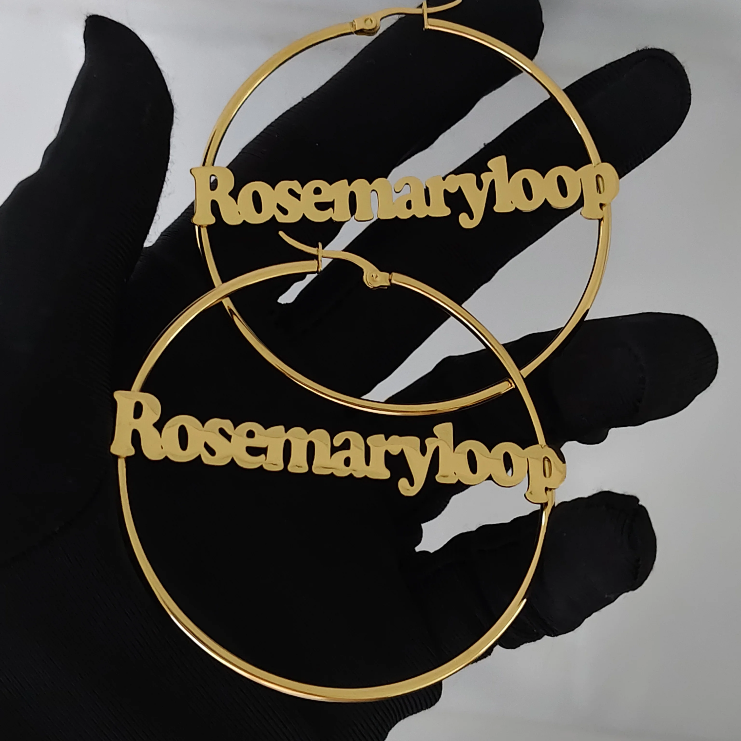 

DCEE New Wholesale Customized Name/Logo Earrings Personalized Letter Earrings Birthday Gift for Her Manufacturer Direct Sales