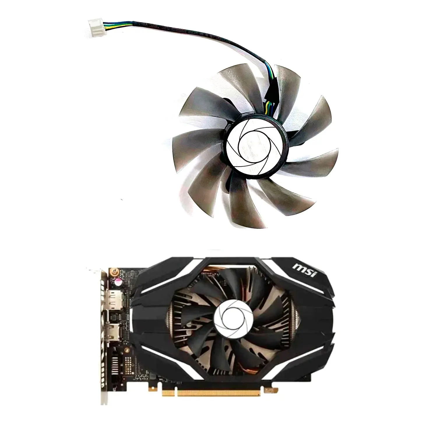 New HA9015H12SF-Z HA9010H12F-Z 12V for MSI GTX 1060 ITX OC 6G GTX950 R7 360 2GD5 GTX1060 OC 3G Graphics card cooling fan