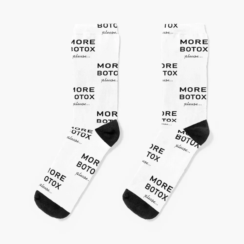 More Botox Please Tshirt Classic T-Shirt, Hoodie, Socks hiphop sports stockings Non-slip Socks For Girls Men's