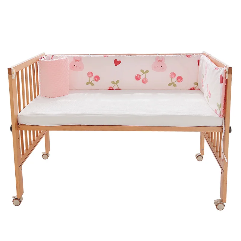 Child Bed Guardrail Fence One Piece Anti-collision Soft Bag Around the Bed Baby Blocking Cloth Detachable and Washable