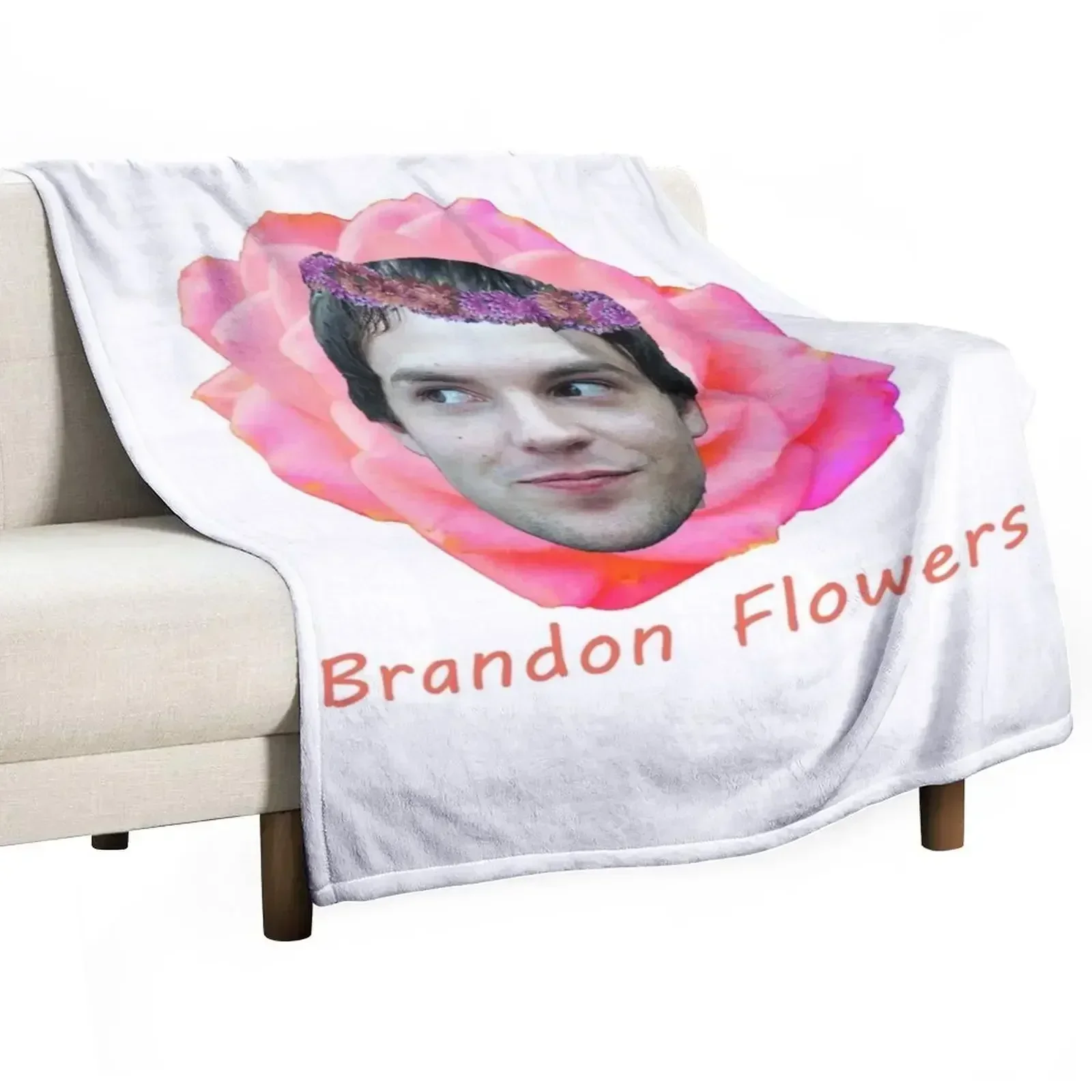 literally brandon flowers Throw Blanket Nap Sofa Throw Thermal Blankets For Sofas Blankets