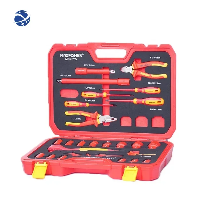 

Maxpower 25 pcs 1000V Insulated Electricians VDE Tool Set with Case