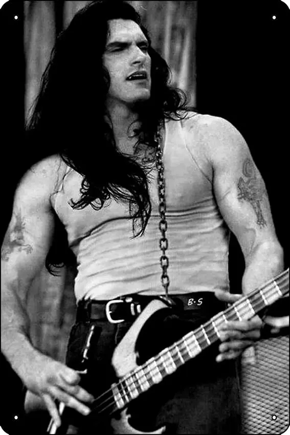 Peter Steele B&W Version Poster Metal Tin Sign 12 X 8 Inch Funny Man Cave Home Office Bar Decor