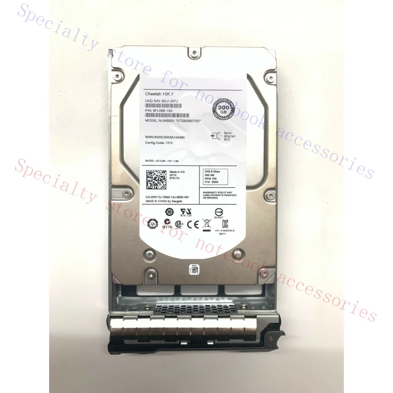 AAA+ FOR NEW Dell F617N 0F617N ST3300657SS 300GB 15K 6G 3.5 SAS HDD HARD DRIVE With TRAY 5704327896883