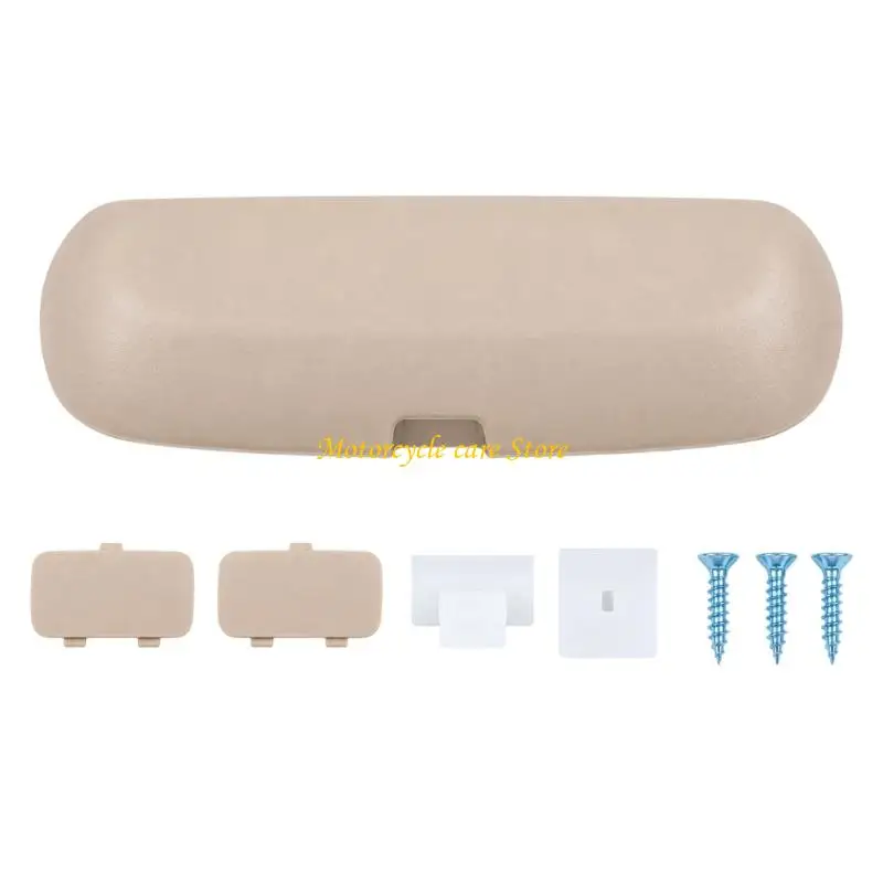 U75F Formed ABS Car Glasses Case with Enclosed Construction, In-Vehicle Storage for 3/5/7 Models Eyeglasses and Sunglasses